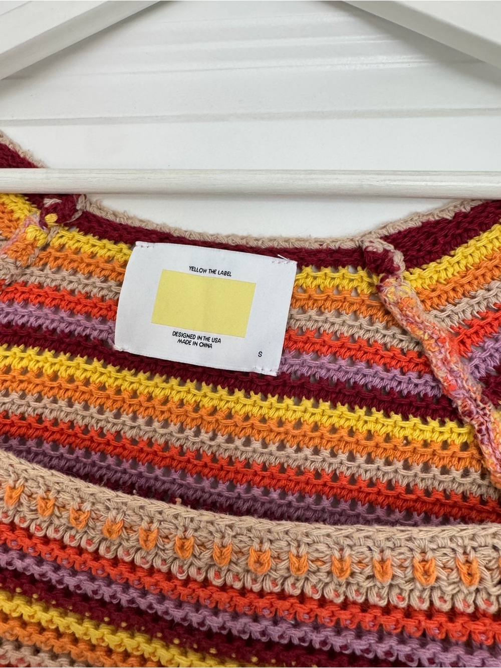Yellow the Label Kendra Knit Top Sunset Stripe - Picture 5 of 5
